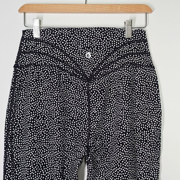 Buffbunny Black & White Polka Dot High-Waisted Leggings Workout Gym Women XL - Picture 13 of 14